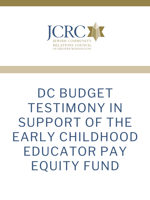 DC Budget testimony 