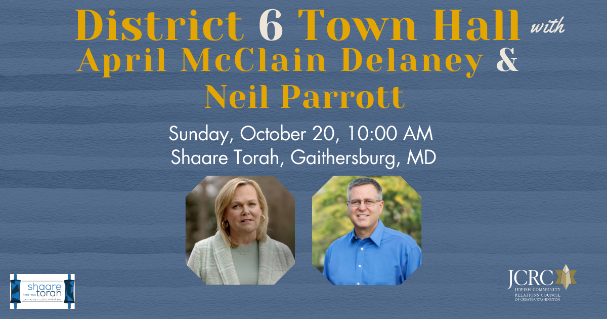 District 6 Virtual Town Hall with Neil Parrott Jewish Community