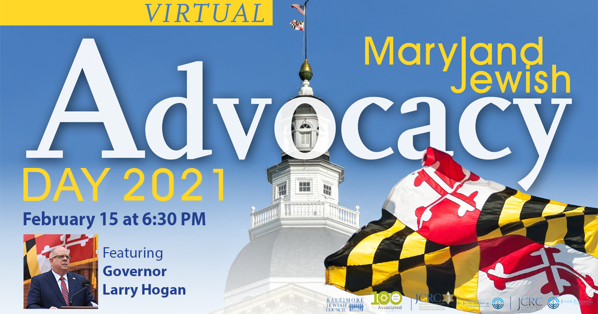 Maryland Jewish Advocacy Day 2021 w/Gov Hogan