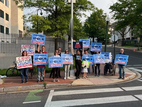 Adas Israel Monthly Protest at the Chinese Embassy