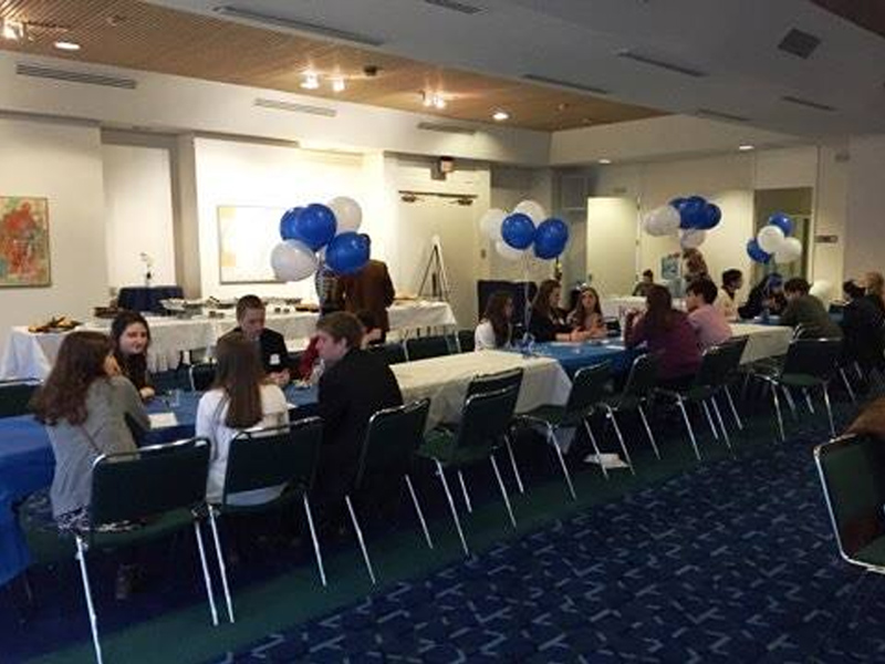 Decorated table at Israel Engagement Fellowship