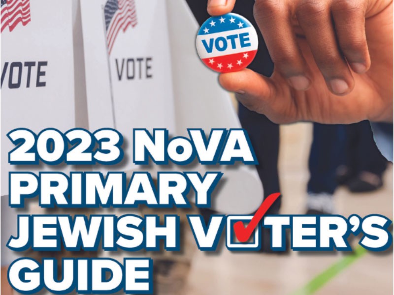 2023 NoVA Primary Jewish Voter's Guide cover